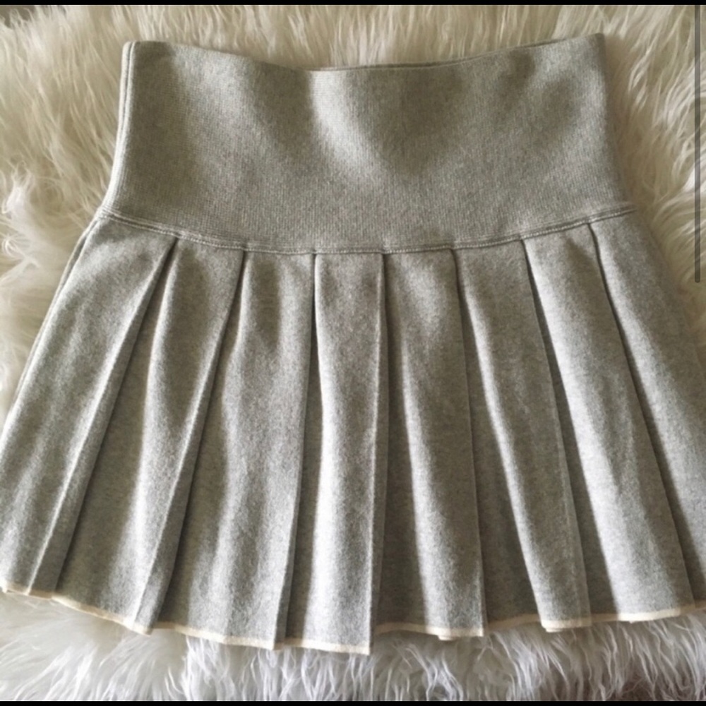 ARITZIA Gray Tennis Skirt Pleated Mini Skirt